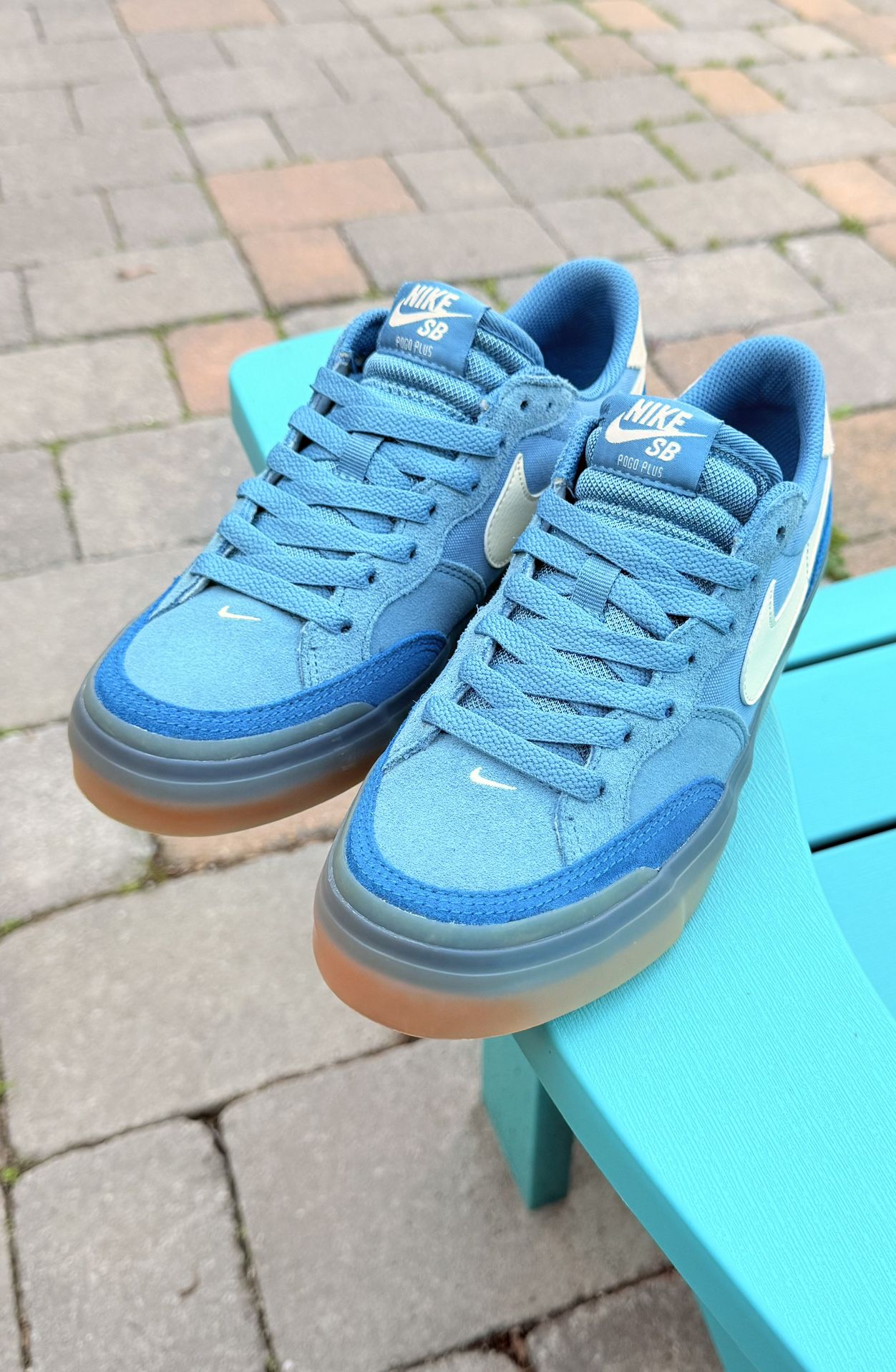 Women's Nike SB Zoom Pogo Plus 'Noise Aqua Gum' Skateboard Sneakers US Size 7.5