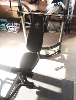 Gold s Gym Power Series Space Saver Barbell Weight Bench for Sale in Anaheim CA OfferUp