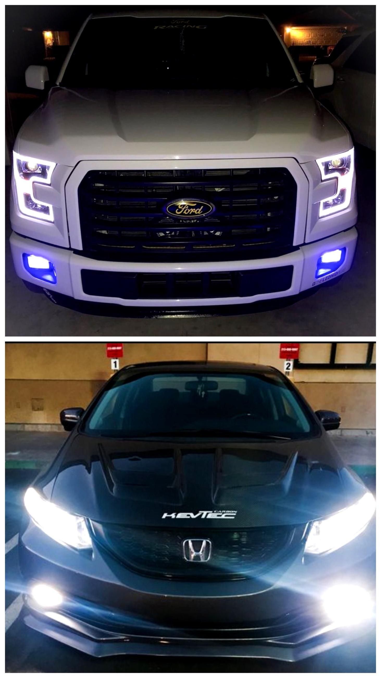 SUPER BRIGHT car led headlights or fog lights for ANY car $25 •plug&play •hablamos español