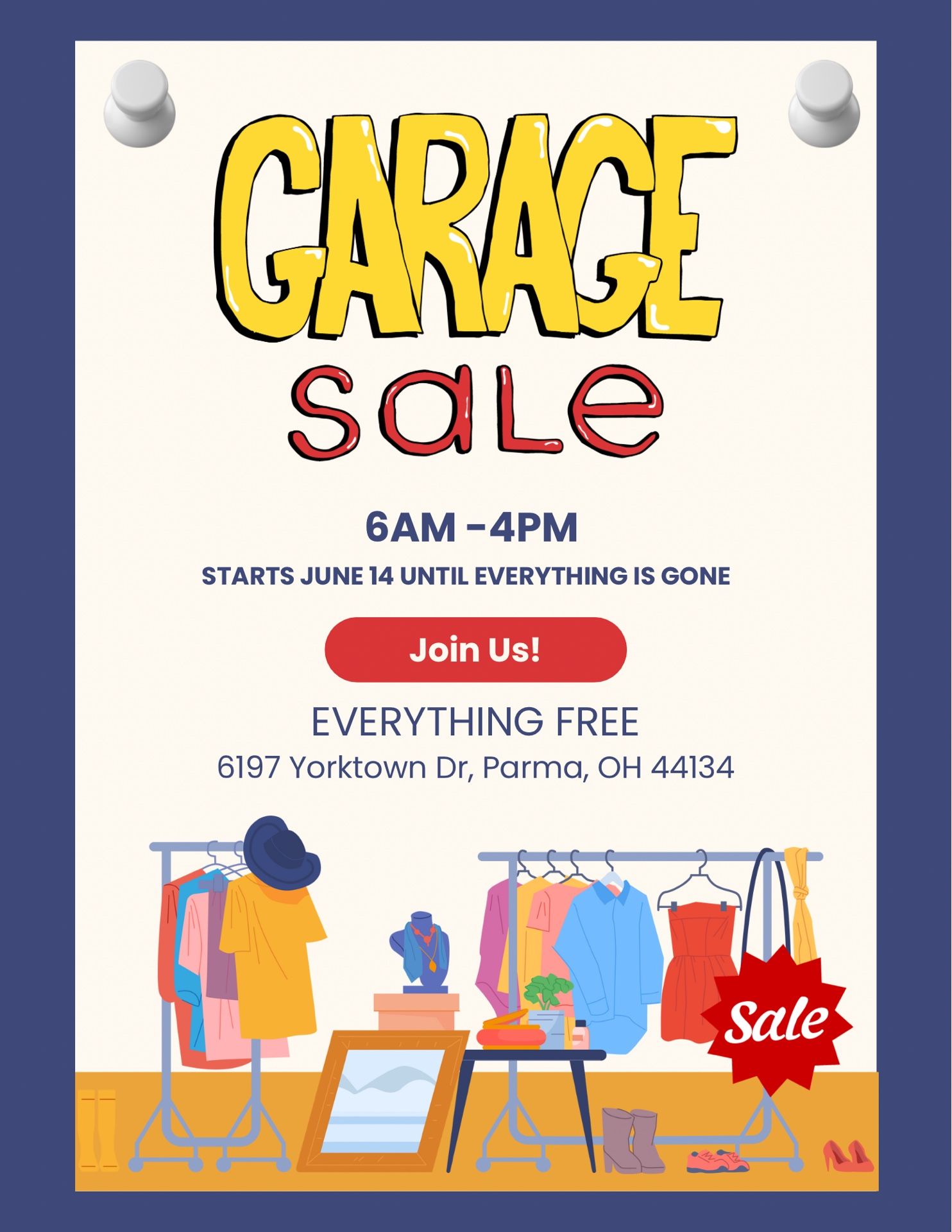 EVERYTHING FREE YARD SALE GARAGE SALE FREE