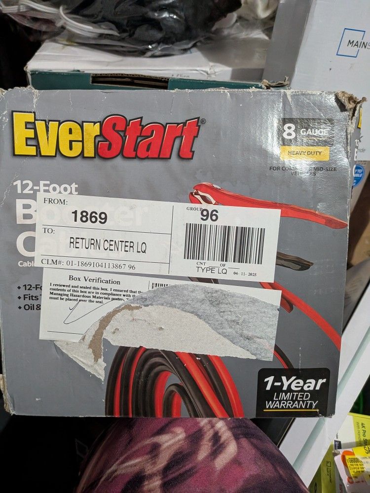 12-Ft Booster Cables