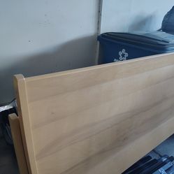 California King Bed Frame, nightstand