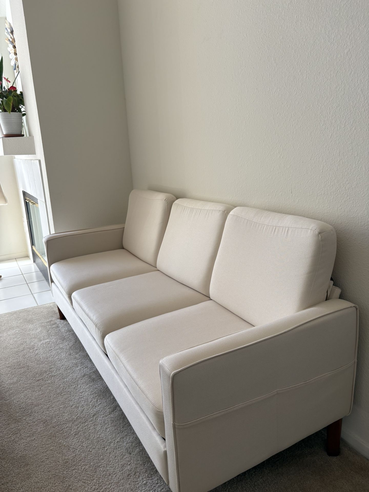 Linen Sofa 73”