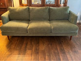 Green Mid-Century Modern Sofa