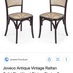 Cane Chairs 2 (pair) - UNBOXED NEW