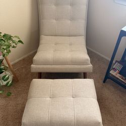 Lounge Chair with Ottoman