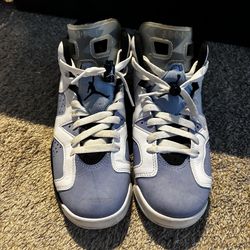 Nike Air Jordan 6 Retro UNC Blue White GS Size 6.5Y (EUR 39) Pre-Owned