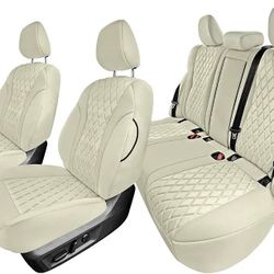 Nissan Rogue, Car Seat Covers Specifically Made for 2021-2024 Full Set Solid Beige Ultraflex Neoprene Waterproof Automotive Seat Cover