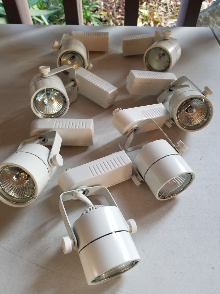 7 Track lights, fixtures