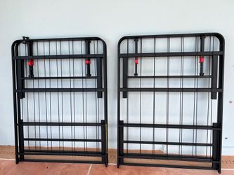 Bastidor de cama plegable negro