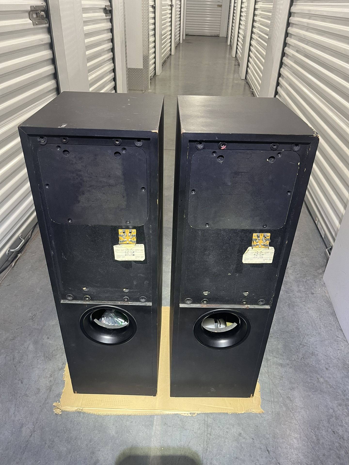 Vintage Kef 104/2 Speaker Cabinets Pair (Parts!)