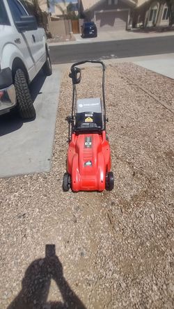 Black & Decker long hog corded electric lawn mower with bag