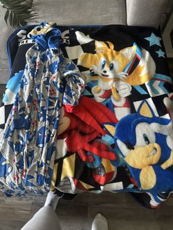 Sonic Blanket And PJ One-peice