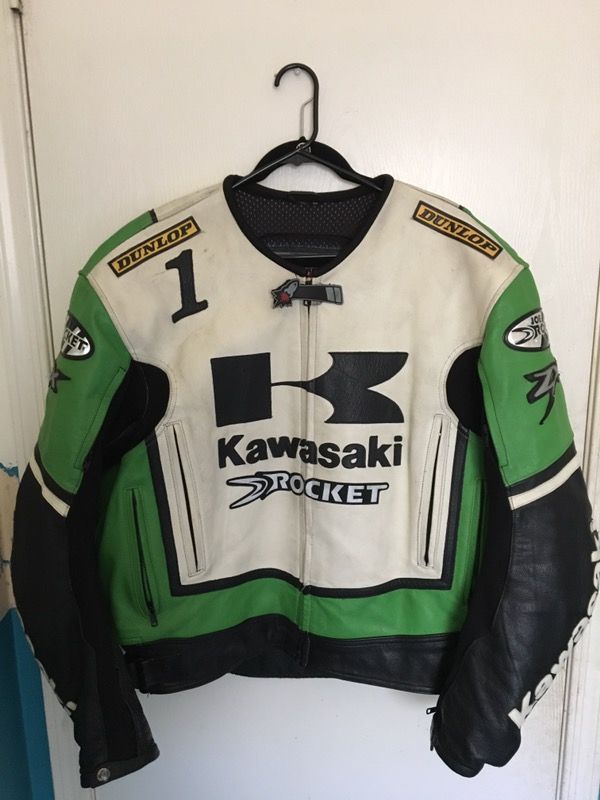 Joe Rocket Kawasaki leather jacket $100