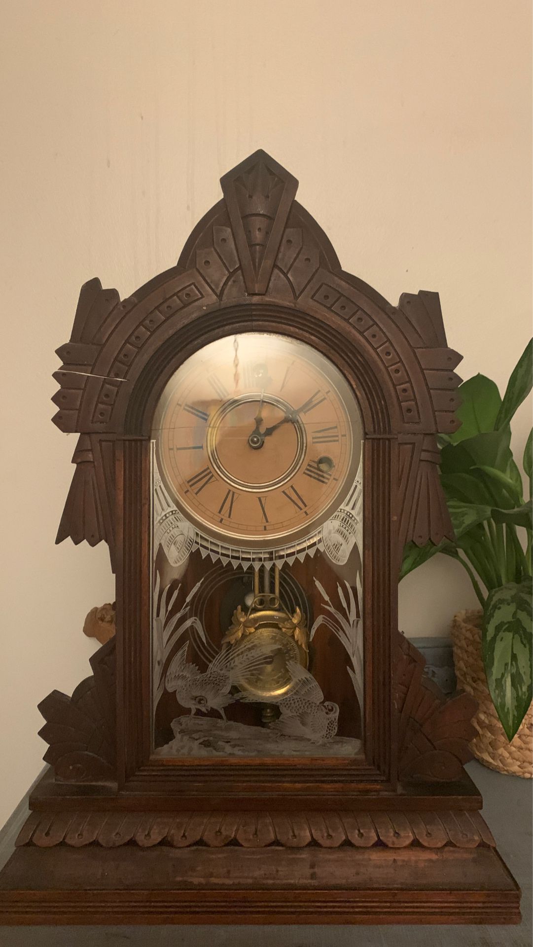1885 antique clock