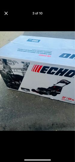 ECHO 21 in. 190 cc Briggs and Stratton Gas 3-in-1 Dual Blade RWD Self-Propelled Lawn Mower.