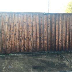 Fence Stain - Exterior Home Repairs - Storage Tool Shed Build On Site And Paint