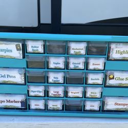 Teacher Toolbox With Supplies 