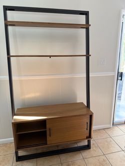 West Elm Modern Wall Unit Bookshelf with Cabinet