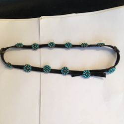 Turquoise Cluster Hat band