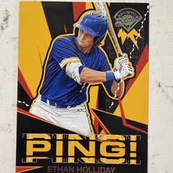 2025 Panini Prospect Edition Ping! #9 Ethan Holliday, Colorado Rockies