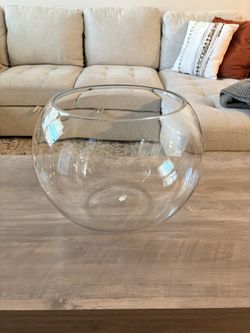 Large Glass Bubble Fish Bowl Terrarium Vase