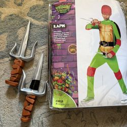 Ninja Turtle Ralph Costume & Swords 