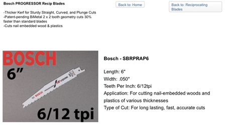 6 inch nail embedded wood blades