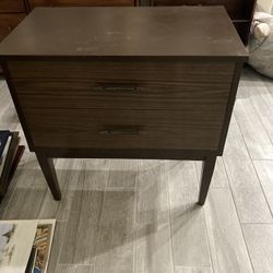 Free Sturdy End Table With Drawers. 