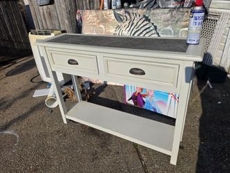 Very beautiful breakfast station/entry table