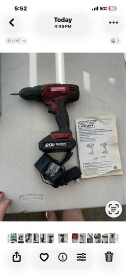 Craftsman 20V MAX Cordless Drill & Impact Driver 2-Tool Combo Kit - Model 125.21417
