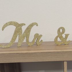 Glittery Wedding letters