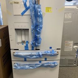 GE Cafe Refrigerator Door French Door White Matte Counter Depth