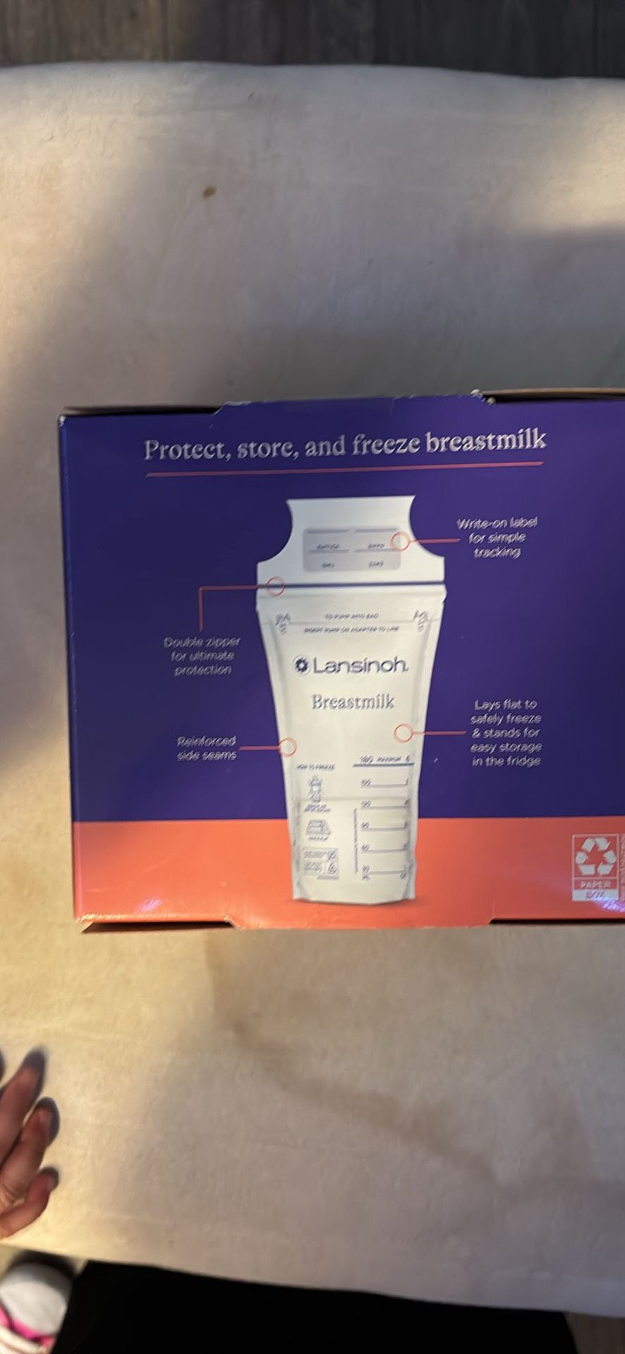 Breast milk storage bags 