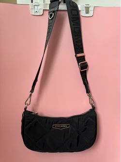 Steve Madden Black Quilted Crossbody / Shoulder Bag