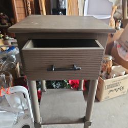 Wooden Side Table with Drawer