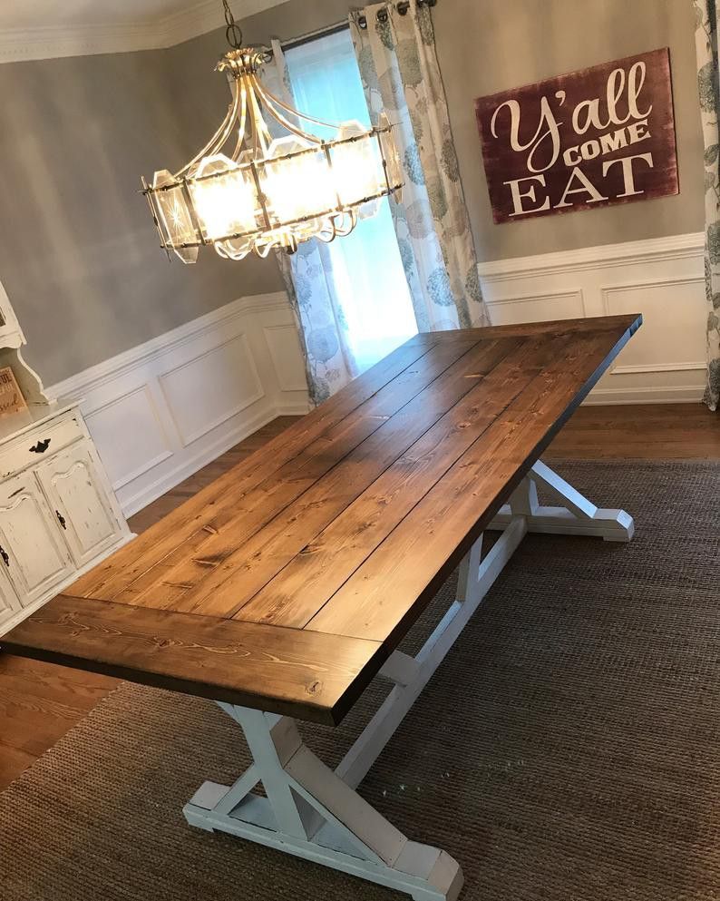 Farmhouse Dining Tables And Rustic Kitchen Islands.