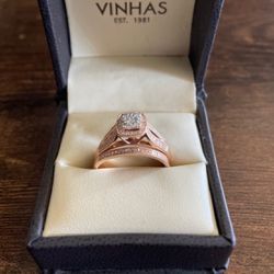 Size 9: Engagment and Wedding Band