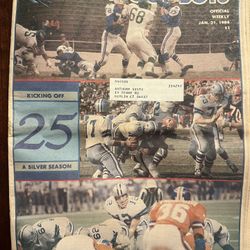 Dallas Cowboys Official Weekly Jan. 21, 1984 