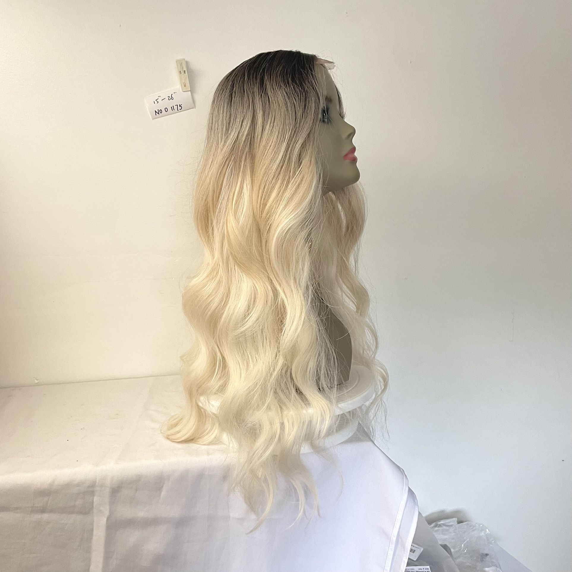 WIG. NO01175 (15-26 inch)adjustable elastic band.front lace