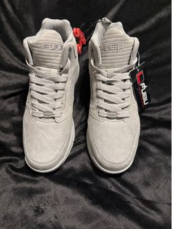 FUBU Men's Gray High-Top Sneakers