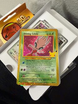 Shining Celebi Pokemon 30th Anniversary Card
