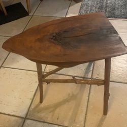 Walnut Handmade Stool/table