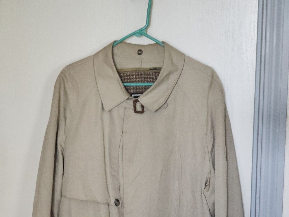 Christian Dior Homme Rain Coat Mens 44r Large Extra Large Beige