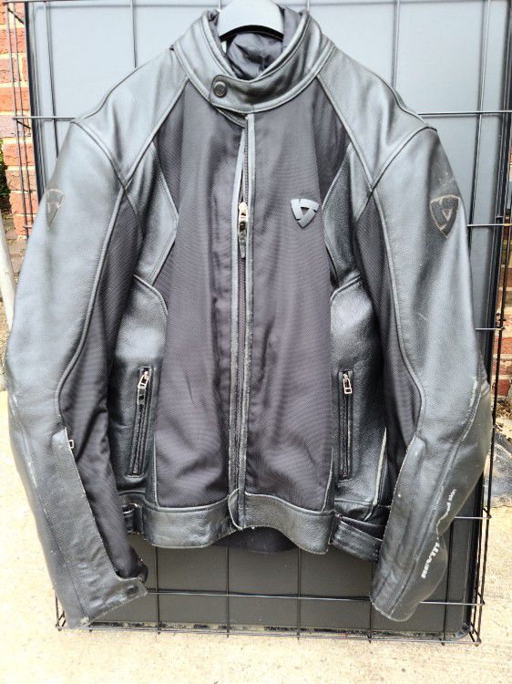Revit Leather All Season Motorcycle Jacket XL