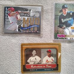 Hose Conseco,Randy Johnson,Stan Musial,Frank Thomas,Troy Aikman,Barry Bonds,Uncirculated Stephen Davis,David Justice.