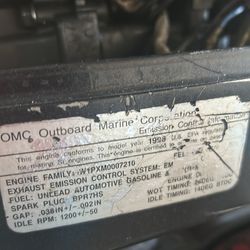 7.5 omc 1998 boat engine