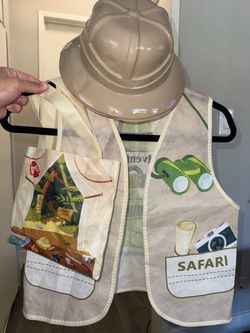 Kids Safari Costume Set w/ Vest, Hat, and Bag