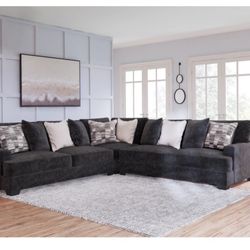 Ashley Furniture charcoal sectional 3 Piece 