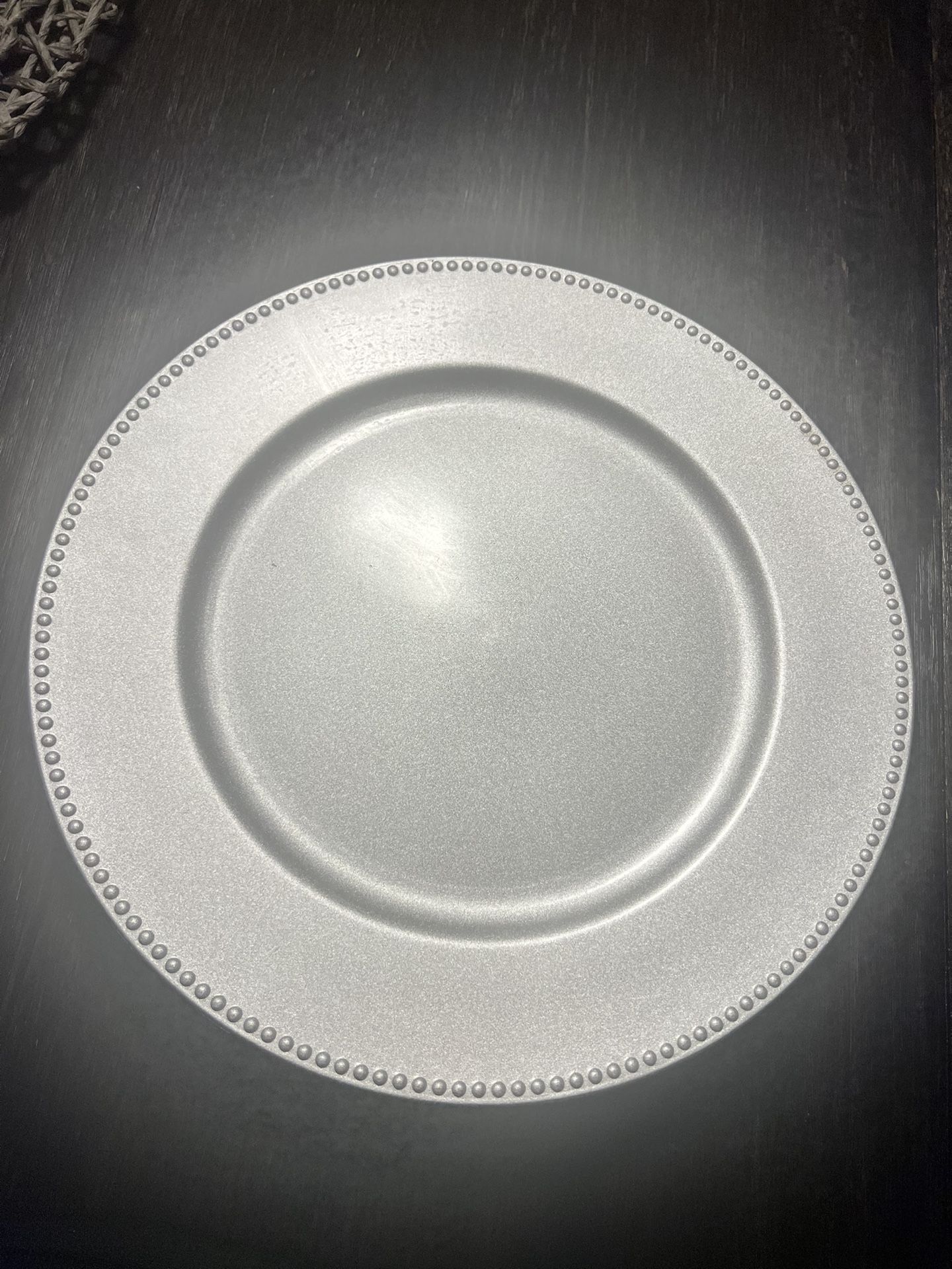 (12) Silver Charger Plates